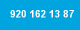 920 162 13 87 920 162 13 87